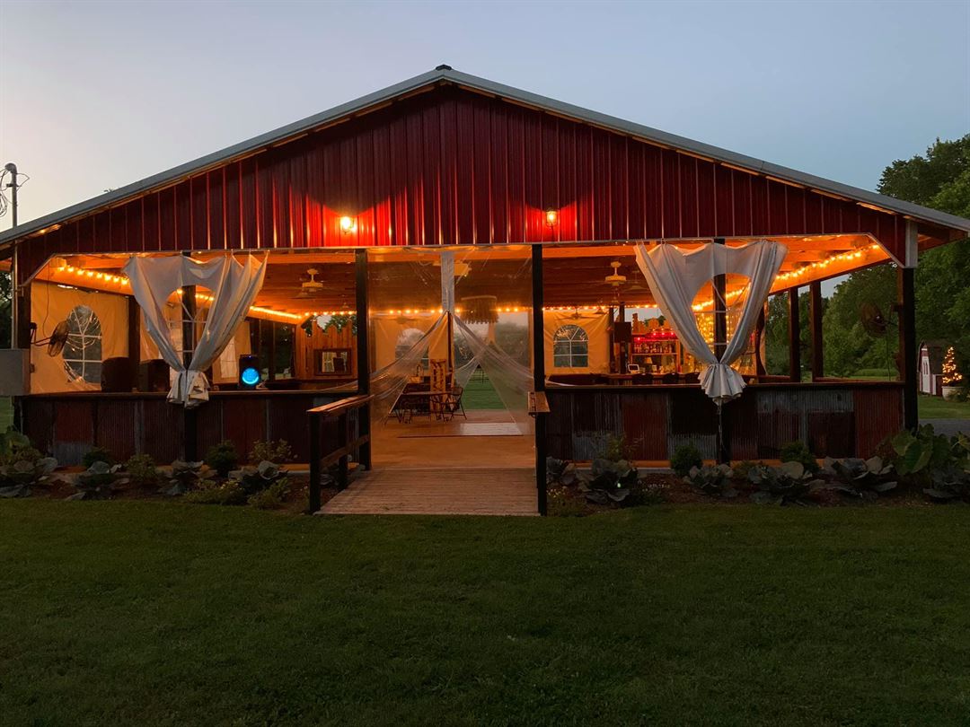 exterior of fivesense farm event venue